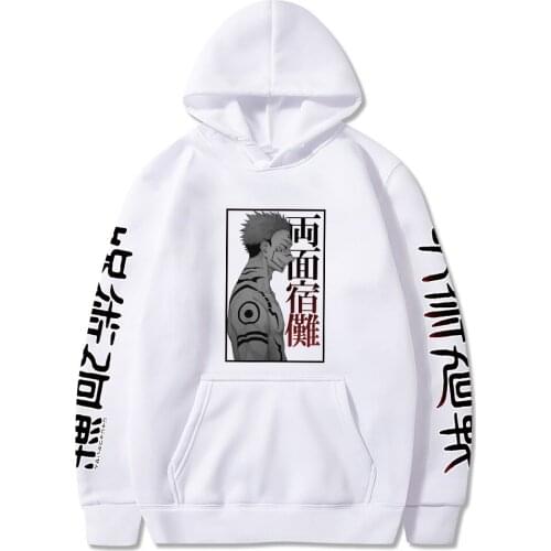 Jujutsu Kaisen Anime Comics Print Hoodie Punk Hip Hop Streetwear Vintage Chic Causal Outerwear Harajuku Sweatshirt Tops