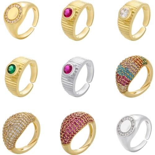 HECHENG 2021 NEW Fashion Ring For Women rainbow rings women Finger Rings Accessroies jewelry wholesale