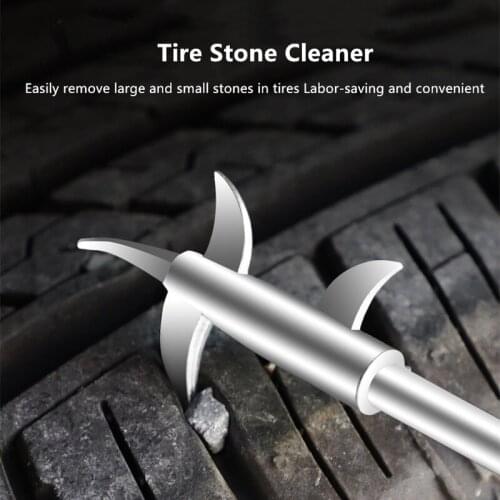 Car Tire Cleaning Hook Multifunctional Stone Cleaning Groove Broken Stone Remover Slot Stones Cleaner Tool Car Repair Tools