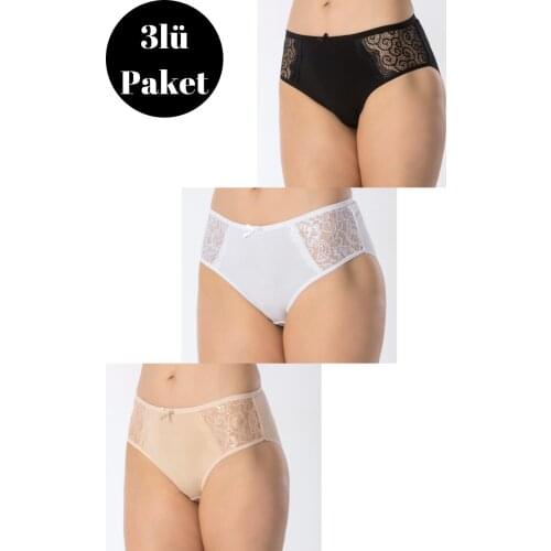 LUXXA 3'LÜ DSQ LACE DETAILED WOMEN BATO INNER THE LINEN kit