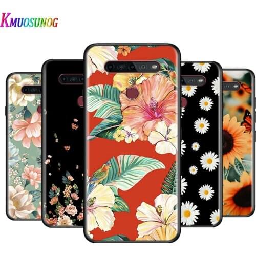 Daisy Sunflower Floral For LG K22 K71 K61 K51S K41S K30 K20 2019 Q60 V60 V50S V50 V40 V35 V30 G8 G8S G8X ThinQ Phone Case
