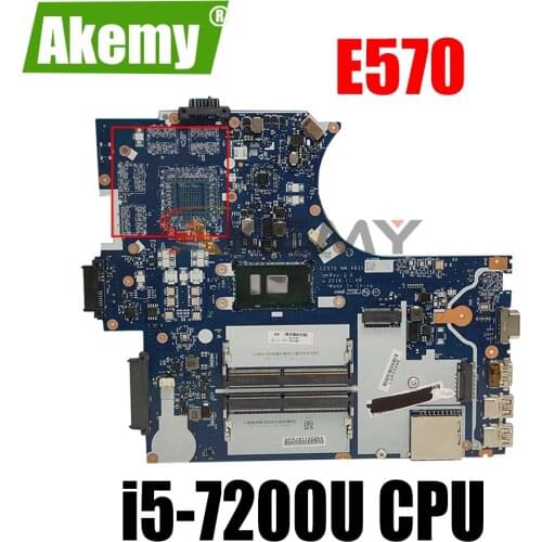 NM-A831 For Lenovo Thinkpad E570 E570C CE570 Laotop Mainboard NM-A831 Motherboard with i5-7200U CPU