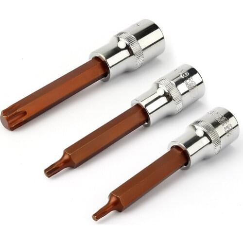 Noreturn 1Pcs Large Flying Rotary 100mm Lengthened Hexagonal S2 Wind Batch Sleeve Head Size T20-T55