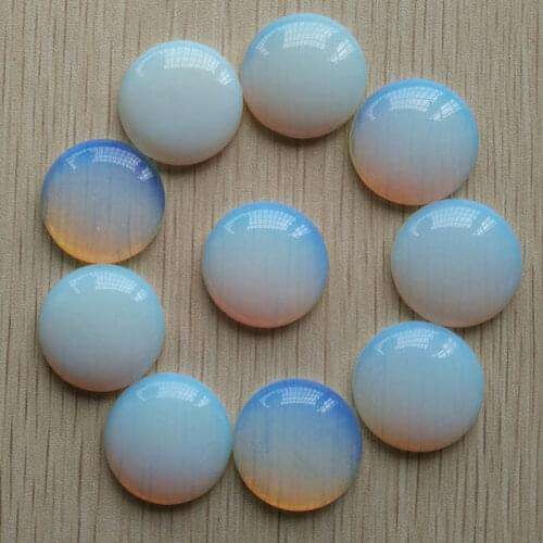 Wholesale 20pcs/lot Fashion opal stone round cabochon beads 25mm for jewelry Accessories making free shipping
