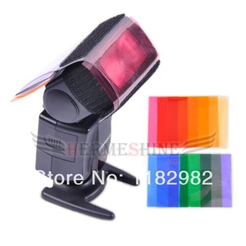 Flash Diffuser 12 sets Color card Diffuser Lighting Gel Pop Up Filter for Camera
