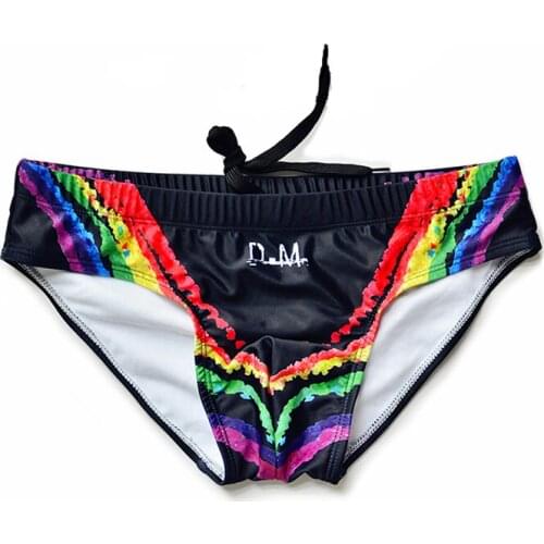 SD646 2020 new sexy printed swimsuits summer beach shorts swim trunk briefs men swimwear sunga swimming pool swim briefs bikinis