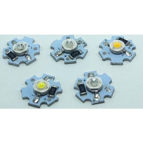 LED 1W 3W 5V SMD USB High power light bead weld heat sink white warm red green blue uv full spectrum chip 100pcs free shipping