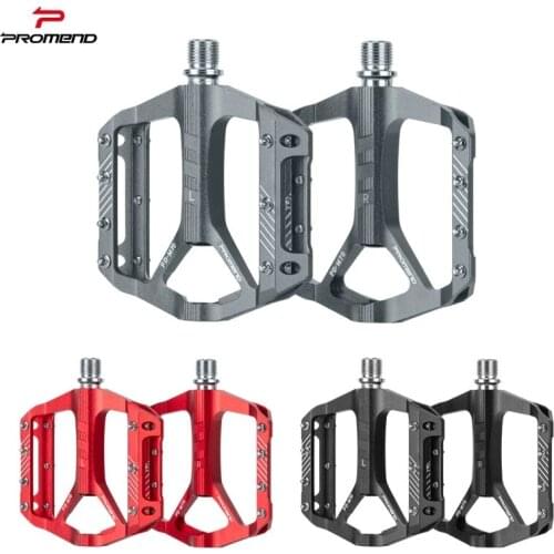 PROMEND New MTB ultralight 3 Bearings Pedal Aluminum Alloy Anti-slip Big feet Footboard Mountain Bike Road Bike Accessories