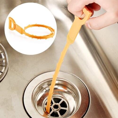 Creative Sewer Drainage Cleaning Hair Remover Flexible Sink Pipeline Hair Removal Drain Cleaner Bathroom Cleaning Housing Tools
