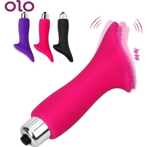 OLO Thorn Finger Vibrator G-spot Massage Brush Vibrator Vaginal Clitoris Stimulator AV Rod Erotic Toys Sex Toys for Women