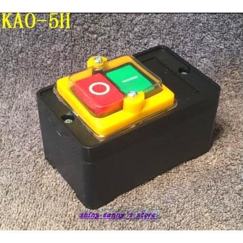 3Pcs/Lot KAO-5H ON/OFF Waterproof Push Button Switch Pushbutton Control Switch 10A 220/380V