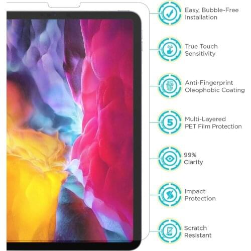 Tablet Tempered Glass for Apple IPad Pro 11 20 18 2020 - Anti-glare HD Tempered Flim Explosion-proof Screen Protector Cover