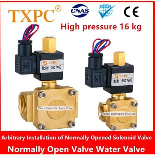 1/2 3/4 Normally Open Arbitrary installation of solenoid valves 12V 110V Pilot valve DN15 DN20 DN25 220V 24V 0927