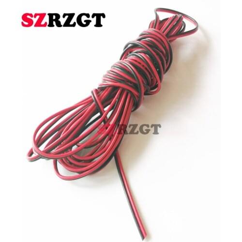 2-pin 18AWG 20AWG 22AWG 24AWG 26AWG 28AWG Black Red Cable Wire Cord 5050 3528 LED Strip