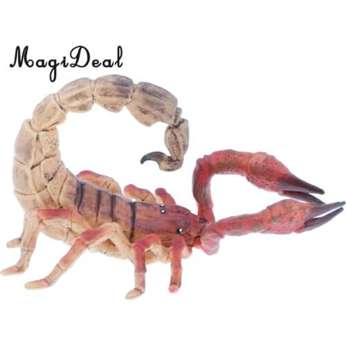 3.6'' Yellow Scorpion Animal Insect Model Figure Figurine Kids Halloween Party Toy