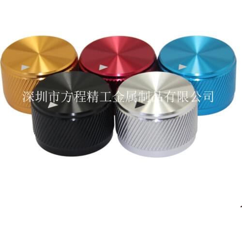 4pcs High-end aluminum knob potentiometer knob 25*15.5*6mm twill cap Volume knob switch Audio oven knob
