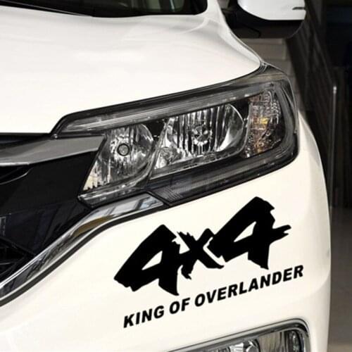 4x4 Off-road King SUV 4WD Car Stickers Creative Decals Car Styling Waterproof 25*12cm Vinyl Decor Decals