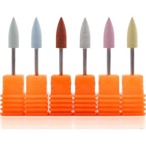 5 Colors Silicone Polishing Machine Grinding Wheel Knife Nail Drill Grinding Machine Rotary Manicure Power Tool for Electric Pol