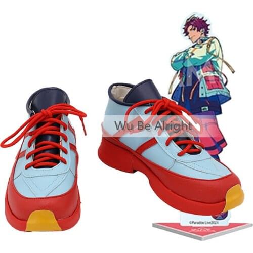 Paradox Live Allen HIP HOP Anime Cosplay Shoes Boots Halloween Costume Carnival Party Accessories Custom Made For Men Women