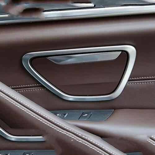 Free Shipping For BMW 5 Series 2018 2PCS High Quality ABS Chrome Car Rear Ashtray Cover Trim Car Styling Accessories