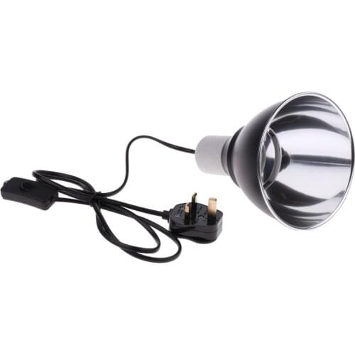 E27 Lamp Fixture for Reptiles Heat Lamp Reflector & Habitat Lighting Holder
