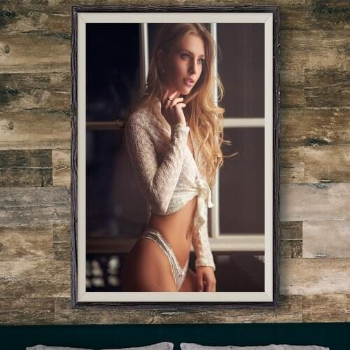 E365 Alexa Breit Sexy Model Movie Star Wall Silk Cloth Poster Art Home Decoration Gift