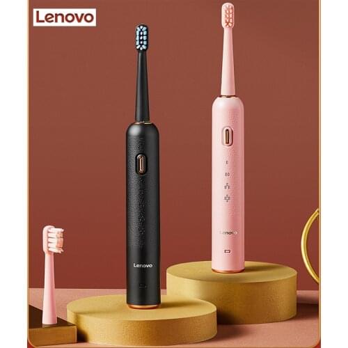 Electric Toothbrush Lenovo Ultrasonic Adult Wireless Rechargeable Waterproof Four Modes Soft Hair Couple Set