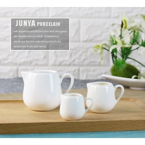 Ceramic With Handle Milk Cup Without Handle Milk Cup Milk Pot Coffee Milk Jar Honey Cup Western Food Sauce Cup tools50/100/200ml