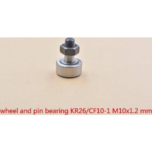 KR26 KRV26 CF10-1 M10x1.25mm cam follower needle bearing wheel and pin 1pcs