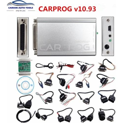 Best Quality Carprog V10.93 Online Version Car Prog with keygen ECU Chip Tunning Repair Tool with All 21Adapters Diagnostic Tool