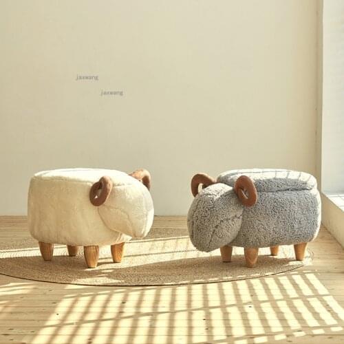 Living Room Furniture Small Low Ottomans Household Hallway Porch Shoe Changing Stools Modern Simple Bedroom Hotel Storage Stool