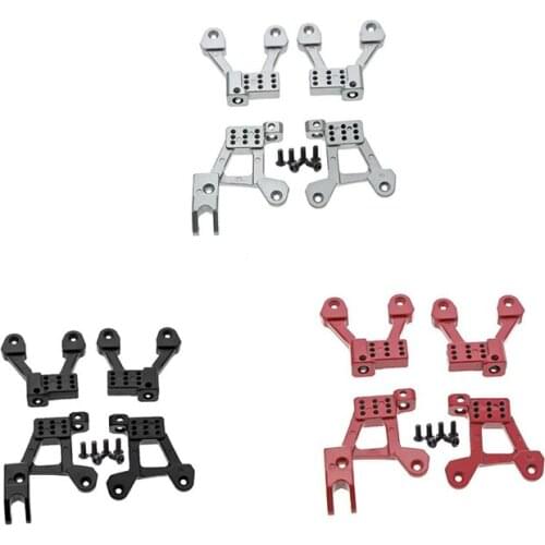 4PCS Metal Front & Rear Shock Damper Towers Mount Hoops for Axial SCX10 II 90046 90047 1/10 RC Crawler Upgrade Parts
