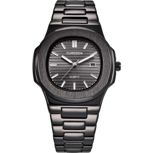 Mens Square Watch Chinese Wholesale Bulk Watches Stylish Stainless Steel Strap Chrono Gold Hand Men Watch For Boy