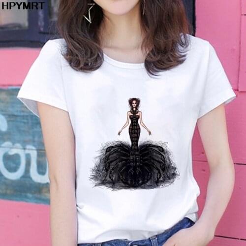 New 2020 Women Scorpion skirt print T-shirt Summer Thin section Casual T shirt Harajuku Short Sleeve female clothing Tshirt Tops