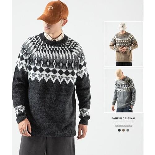 2021 New Autumn and winter Fashion Casual Sweater O-Neck Slim Fit Knitting Mens High Quality Striped Sweaters Pullovers M-5XL