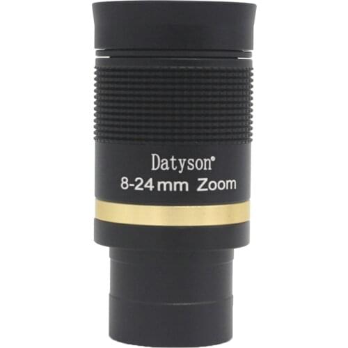 Telescope Accessories 8-24mm Zoom Eyepiece 1.25'' Multi Coated Optical Lens for Eyeglasses Wearers