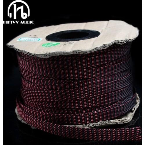 Braid protection sleeve Power Cable Shield Net Enameled Copper Wire + Pure Copper Material Shockproof Net DIY Cable Sleeves
