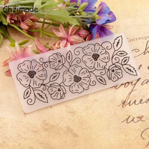 Chzimade Christmas Flower Embossing Folder For DIY Scrapbooking Paper Craft Card Making Home Decoration