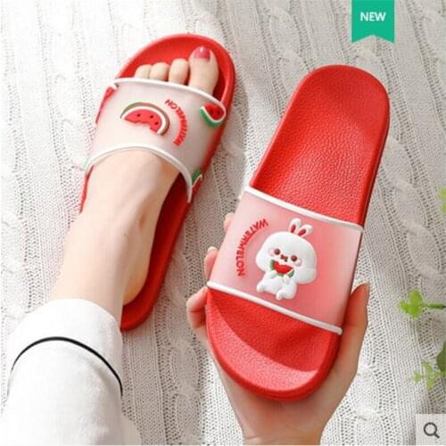 Mules Shoes Women Slides Cartoon Girl Slippers Cute Animal Home Slippers Slip On Slide Sandals Woman Shoes Bath Flip Flops