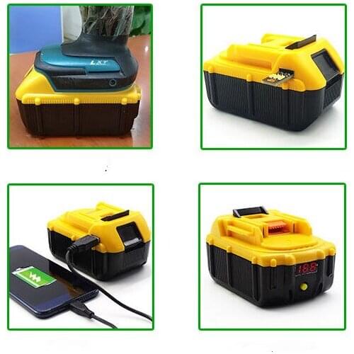 USB 18V 6000mah Battery Replacement for Makita BL1815 BL1830 BL1835 LXT400 194204-5 194205-3 194309-1 BDF450