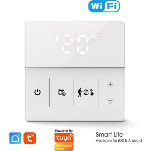 WiFi Smart Thermostat, Programmable Temperature Controller Water/Gas Boiler/Electric floor Heating Works with Alexa Google Hom
