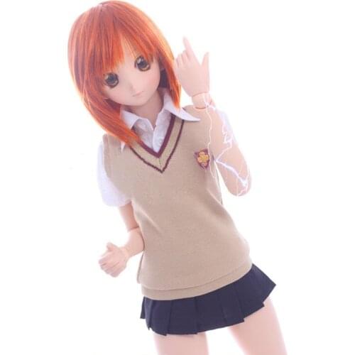 [wamami] 300#Animation Railgun Misaka Mikoto Vest Suit For 1/3 DD DDM DDL Dollfie