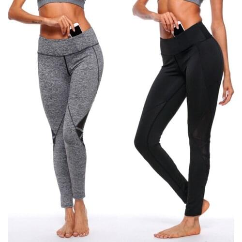 Women Splicing Exercise To Lift Buttocks High Waist Tight Yoga Pants Leggings for Fitness Female Running Sport Gym Trousers