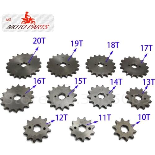 530#10- 20Tooth ID Front Engine Sprocket With Retainer Plate Locker For 200cc 250cc Motorcycle Dirt Bike ATVQuad