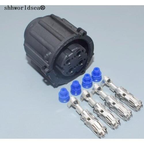 Shhworldsea 4 pin 2.5mm car round female waterproof automotive electrical plug sealed auto cable connector auto plug