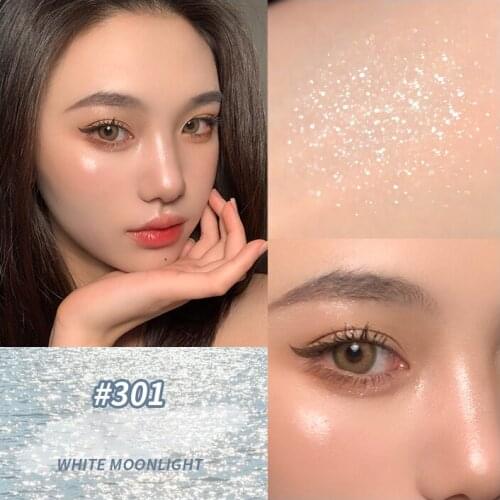 3-color High-gloss Glitter Highlighter 3D Facial Contour Makeup Palette Waterproof Long-lasting Brightening Glitter Makeup Tools