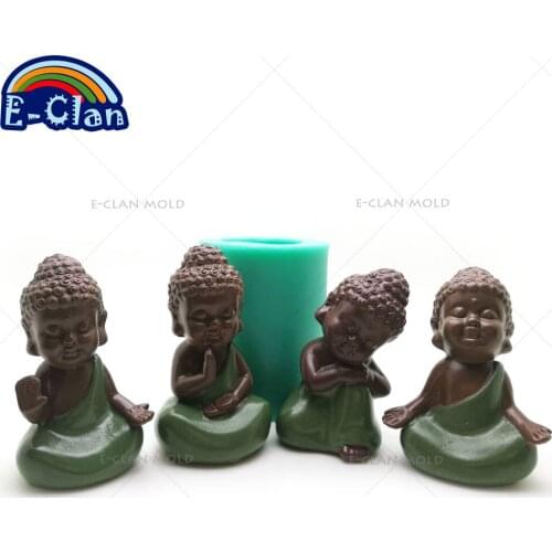 3D Buddha statu silicone mold handmade Buddha statue soap mould baking decorative cake tools candle S0485HS-S0488HS25