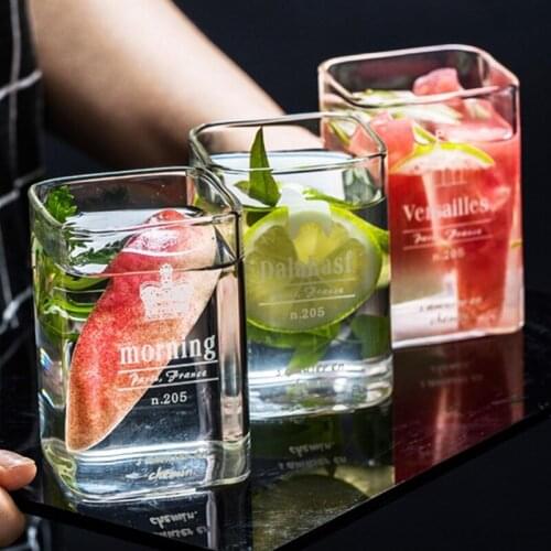 400ML Handmade Pyrex transparent Creative Cute Cat Fox Rabbit Dog Cola Milk Coffee Juice Glass Cup