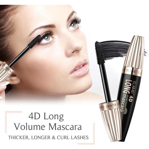 4d Volumizing Mascara ​Curling Volume Lash Mascara Waterproof Liquid Easy to Remove Eye Makeup for Long Eyelash for Women