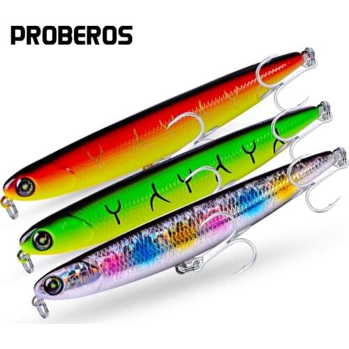 6pc/Lot Top Brand Proberos 4# VIB Pencil Fishing Lure 9 Color fishing tackle Length14g-0.49oz/11.5cm-4.53" Fishing Bait Set New